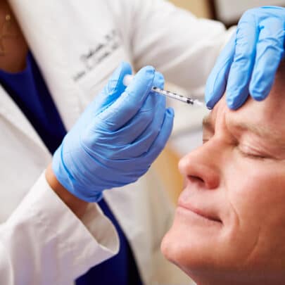 Man Having Botox Treatment