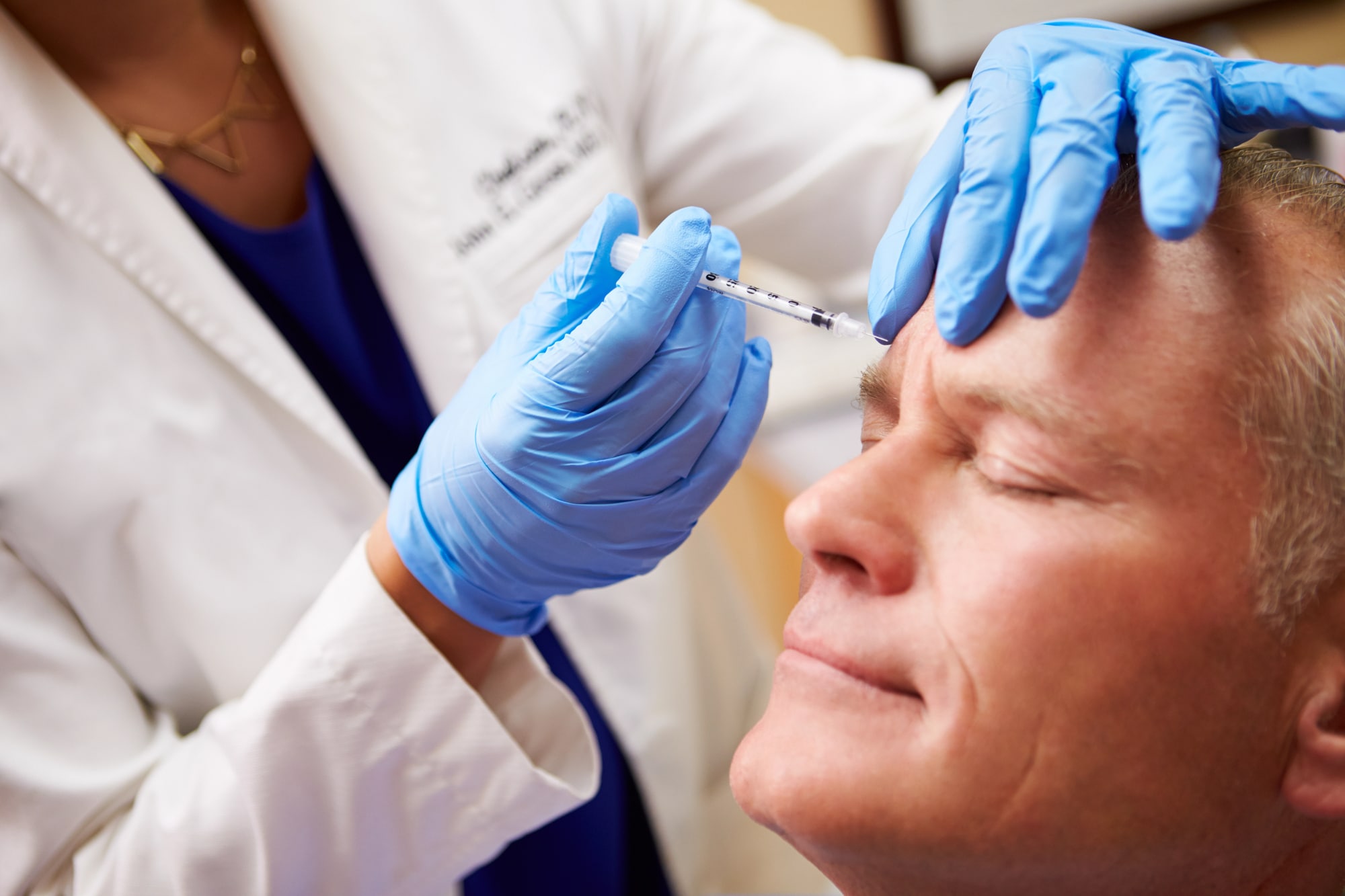 Man Having Botox Treatment